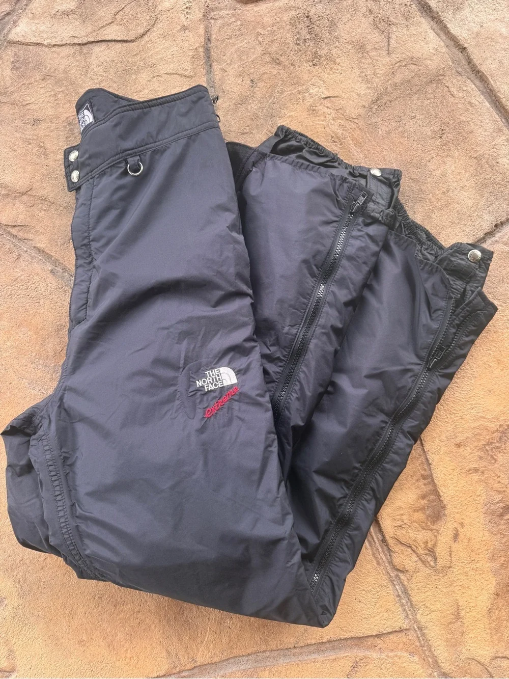 Vintage The North Face Extreme Gore-Tex Ski Pants USA Made Full Zip Black M